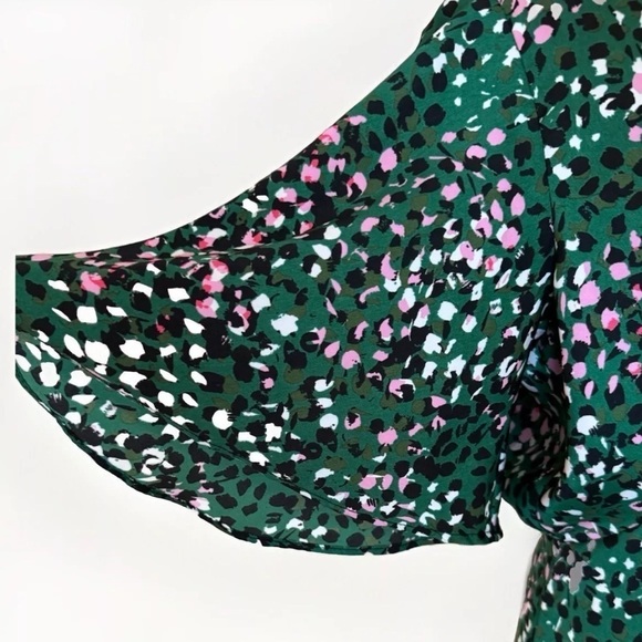 Topshop Dress Size 8 Pink Green Cutout Back Party Girly Wedding Guest Pretty EUC - Picture 5 of 10